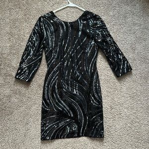 Black sequins dress in great condition